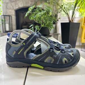 Merrell Hydro Hiker Waterproof Sandals Navy/Green Youth Size 6W